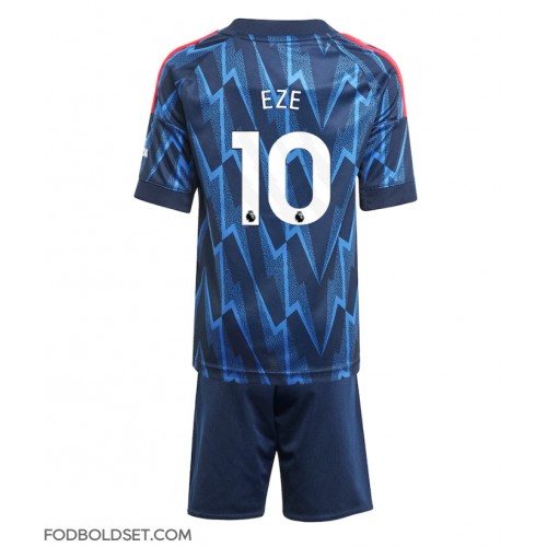 Arsenal Eberechi Eze #10 Udebane Trøje Børn 2025-26 Kortærmet (+ Korte bukser)